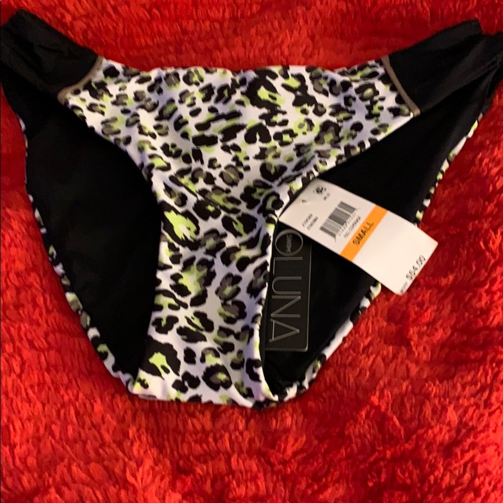NWT Soluna leopard swimsuit bikini bottoms